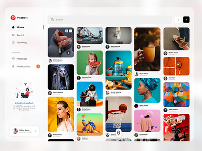Pinterest Redesign - UX concept