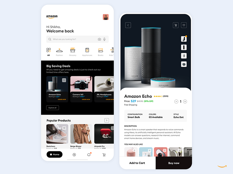 Amazon UX Concept by Shikha Gupta _ ️ on Dribbble