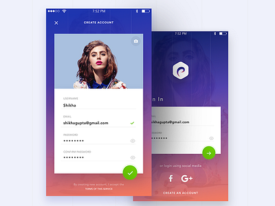 Sign In & Sign Up clean daily ui 001 neat shikha shikha gupta sign in sign up ui ux