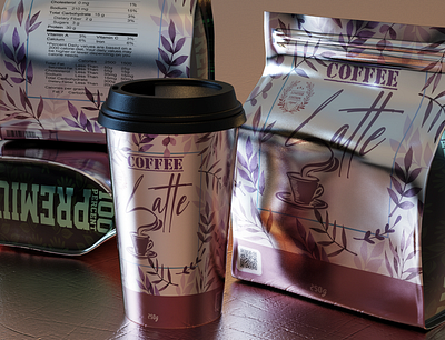 Coffee 3d branding design graphic design illustration logo typography