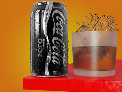 Coke Zero 3d branding design graphic design illustration