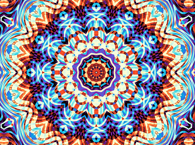 ⚡️ 4k looping video! Endless Mandala 4k abstract abstract geometric clip footage fractal geometric illustration loop loop video looping mandala retro seamless video