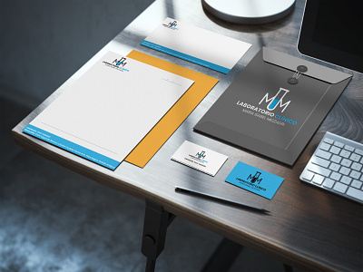 Stationery's Mockup of Local Clinical Lab clinical design lab logo mockup photoshop stationery