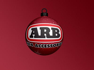 Christmas Ball with a providor's logo ARB arb branding christmas design flyer illustrator logo photoshop
