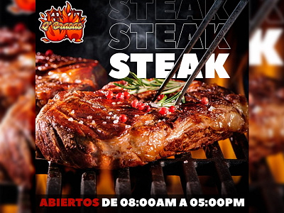 Steak Flyer Design branding design flyer photoshop steak