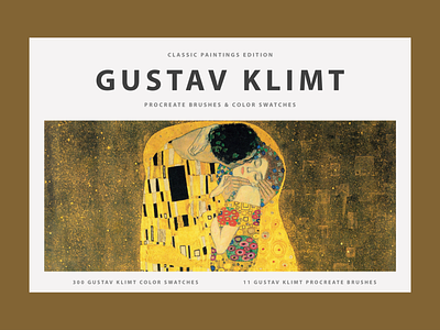 Gustav Klimt's Procreate Brushes & Color Swatches art color palettes color swatches design digi life digilife illustration klimt procreate procreate brushes