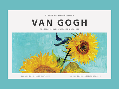 Van Gogh's Procreate Brushes & Color Swatches art color palettes color swatches digilife gogh illustration procreate procreate brushes van gogh