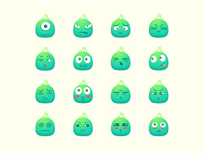 emoji emoji green monster