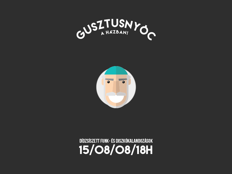 Gusztusnyóc animgif flyer