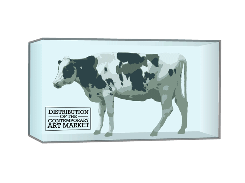 Cow animgif cow damien hirst infographic