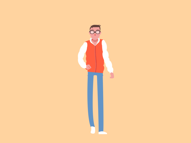 jacket like pants 2d ae after effects animation character walkcycle