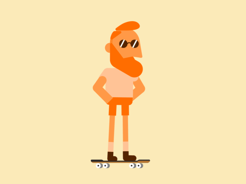 Happy Skateboarding Day ! 2d ae animation character animation skate skateboard skater