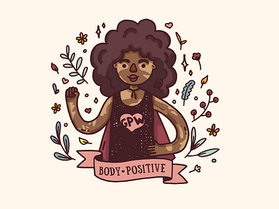 Superhero body positive girl with vitiligo ♥