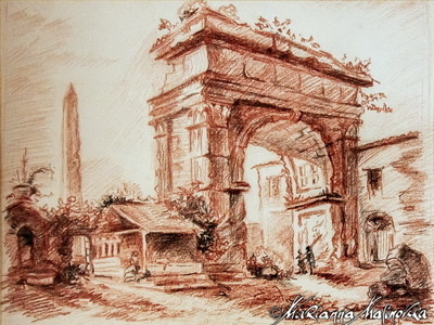 2006 The ruins of bygone times- A free copy of Hubert Robert