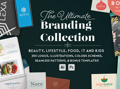 The Ultimate Branding Collection branding illustrations logo patterns templates
