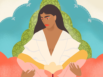 My Temple art body body positive illustration menstruation painting spiritual temple wellness womens health