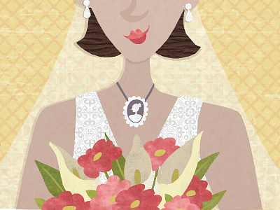 Daily Bride brides collage flowers patterns vector weddings