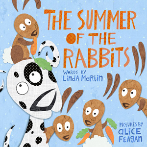 Summer Of The Rabbits animals collage picture book