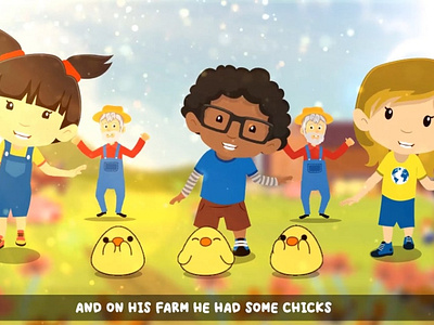 Old Macdonald Had a Farm Animation - Anideos