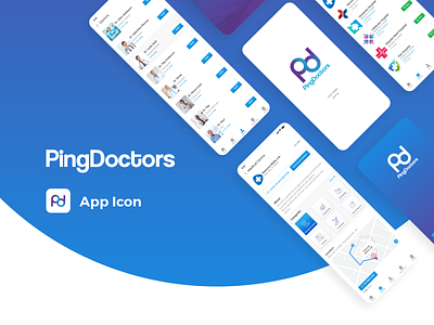 Ping Doctors - App by Anideos agency android app app design application branding daily ui design figma graphic design illustration ios logo mobile mobile app ui ui ux uiux ux