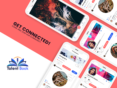 The Talent Book - App by Anideos agency android app app design application branding daily ui design figma graphic design illustration ios logo mobile mobile app ui ui ux uiux ux
