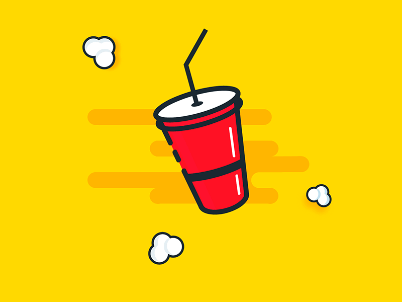 Cup animation cola gif movie