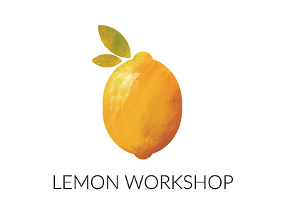 Lemon workshop logo branding design fruit logo graphic design illustration lemon logo workshop