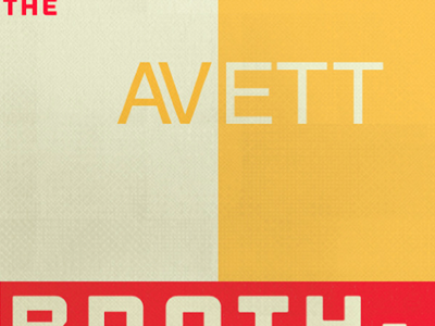 The Avett Brothers gig poster the avett brothers