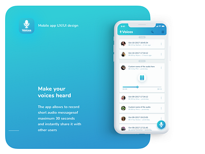 Voices | Mobile App UX/UI Design