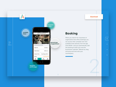 Agendo | Responsive Website and Booking Widget UX/UI Design design landing page responsive ui ux uxui web
