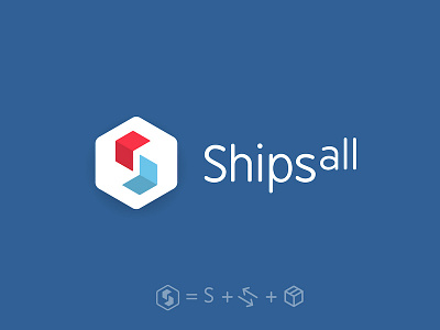Shipsall | Logo Design and Branding arrow box branding delivery logo naming package post s shipping