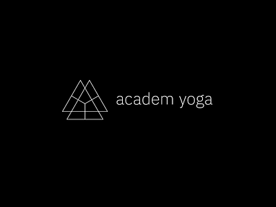 Academ Yoga Logo a academ academgorodok geometry line logo novosibirsk science studio triangle y yoga