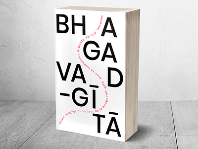 Book Cover Design bhagavad gita book cover graphic guide minimal typography