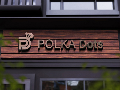 Branded advertising banner POLKA DOTS 3d adobe animation banner brand branding color design golden ratio graphic design illustration logo logos motion graphics ui vector