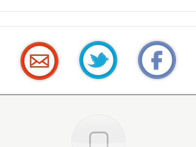 Social icons teaser