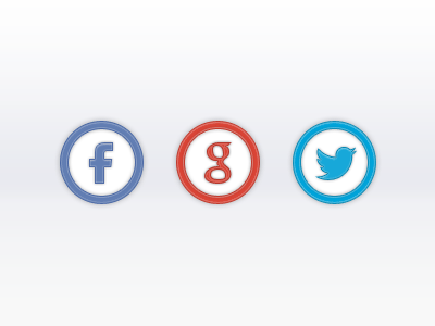 Social Buttons [animated]