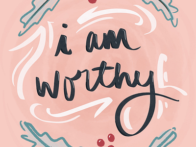 Worthy hand lettering procreate