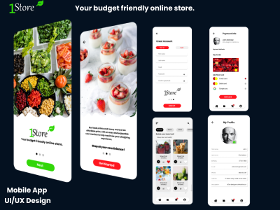 1store ui/ux mobile design branding design figma figmadesigns graphic design graphics illustration logo mobileapp mobiledesign photography ui uiux visualization