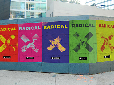 Radical Posters brand design logo posters