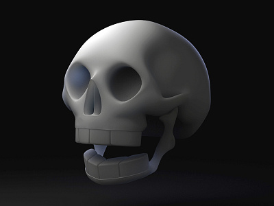 Skull c4d nael skull