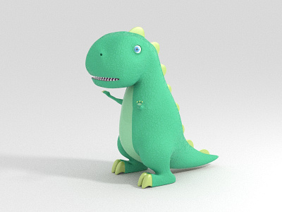 Dino test arnold dinosaure nael c4d