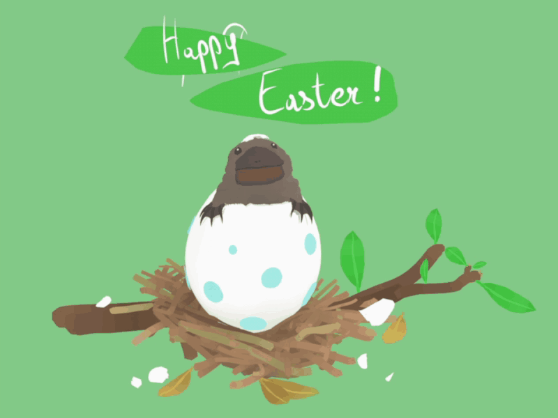 Easter Platypus easter egg nael oculus oeuf ornithorynque paques platypus quill quillustration rift vr