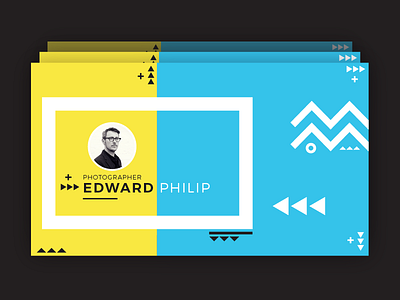 Edward Philip Business Card branding business card card clean company design illustrator layout marketing minimal professional template