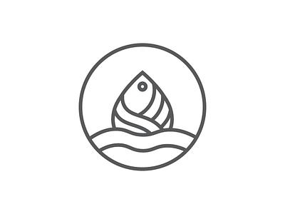Sea & Fish Logo fish logo ocean sea sea fish logo
