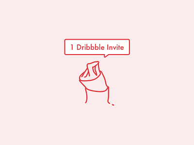 Dribbble Invite dribbble giveaway hand invitation invite notification