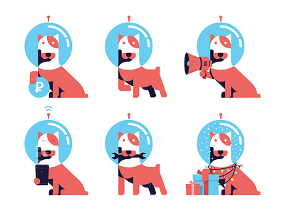 Astronaut Dog astronaut branding car city dog illustration incurance