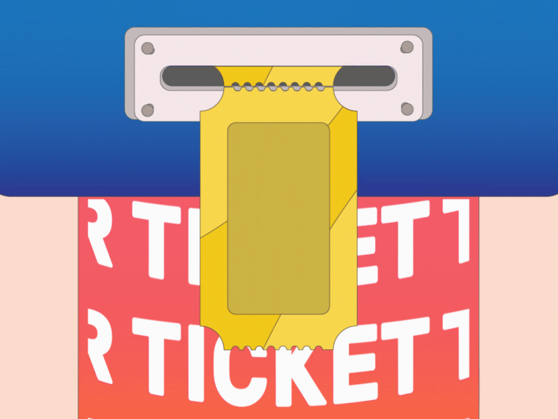 Ticket to Ride 🎢 animation motion graphics