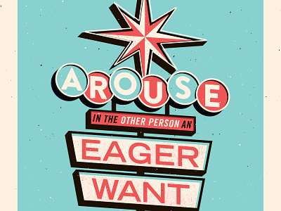 2. Arouse in the other person an eager want how to win friends illustration signage typography vector vintage
