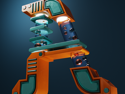 36 Days of Type: A 36daysoftype 3d blender blender3d science scifi typography