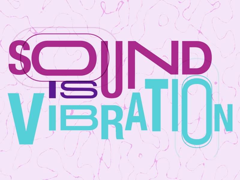 Type Test: Sound Is Vibration after affects animation mograph motion design typography